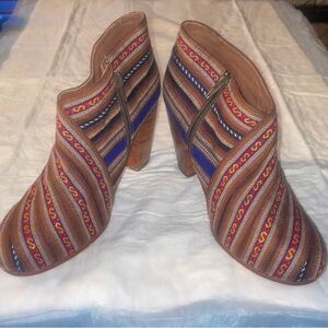 Fortress of Inca Tribal Zip-Up Ankle Boot